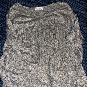 Lavender field Marled Gray Cowl Neck Sweater